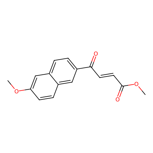 Methyl 4-(6-methoxynaphthalen-2-yl)-4-oxo-2-butenoic acid ester structure
