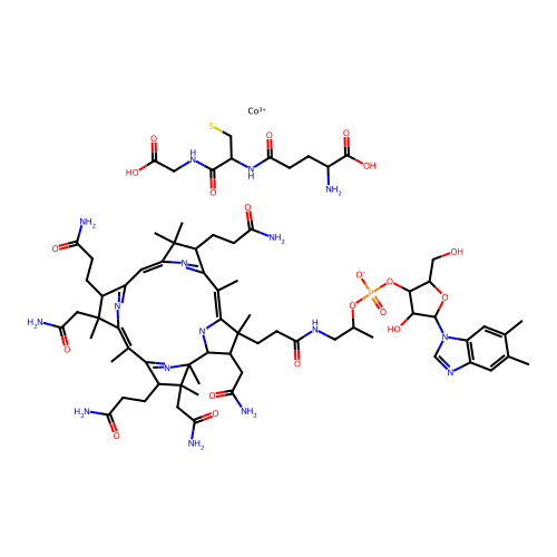 Glutathionylcobalamin structure