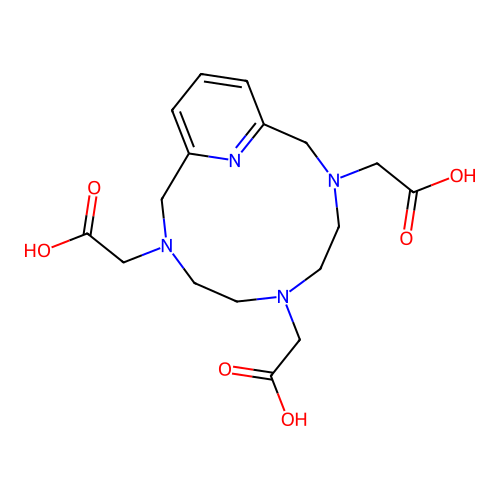 10,14-Epinitrilo-2,5,8-triazacyclotetradeca-10,12-diene-2,5,8-triacetic acid structure