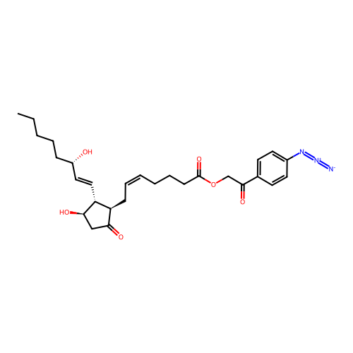 Prostaglandin E2 azidophenacyl ester structure