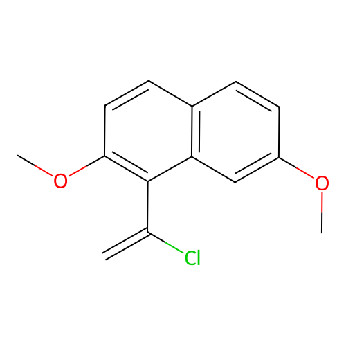 1-(1-Chlorovinyl)-2,7-dimethoxynaphthalene structure