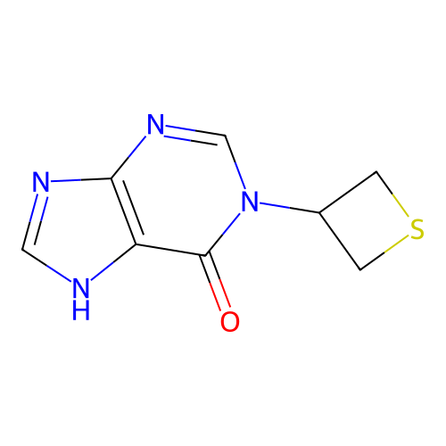 1-(Thietan-3-yl)-1,9-dihydro-purin-6-one structure
