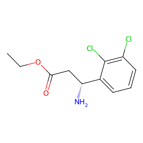 ethyl (3R)-3-amino-3-(2,3-dichlorophenyl)propanoate structure