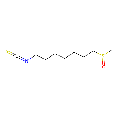 7-Methylsulfinylheptyl isothiocyanate structure
