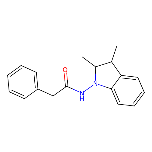 N-(2,3-Dimethyl-2,3-dihydro-indol-1-yl)-2-phenyl-acetamide structure