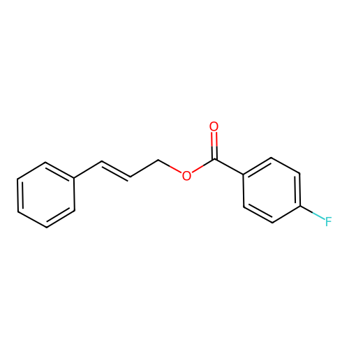 Cinnamyl 4-fluorobenzoate structure
