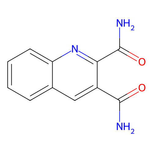 Quinoline-2,3-dicarboxamide structure