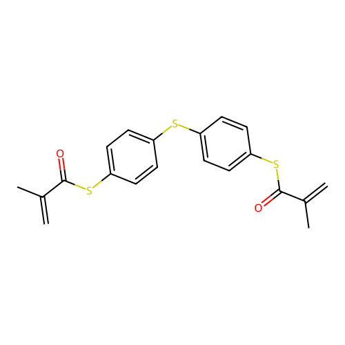 Bis(4-methacryloylthiophenyl) Sulfide structure