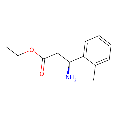 ethyl (3S)-3-amino-3-(2-methylphenyl)propanoate structure