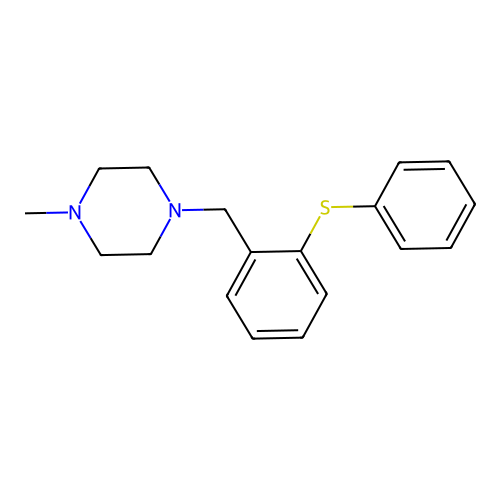 2-[(4-Methyl-1-piperazinyl)methyl]phenyl phenyl sulfide structure