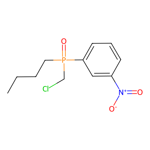 Butyl(chloromethyl)(3-nitrophenyl)phosphine oxide structure