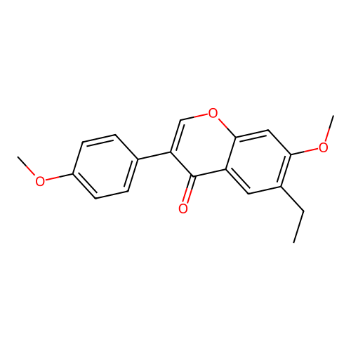 6-ethyl-7-methoxy-3-(4-methoxyphenyl)-4H-chromen-4-one structure