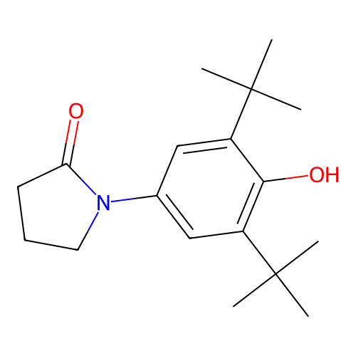 1-(3,5-Di-tert-butyl-4-hydroxyphenyl)pyrrolidin-2-one structure