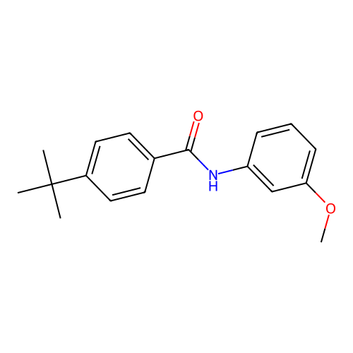 4-tert-butyl-N-(3-methoxyphenyl)benzamide structure