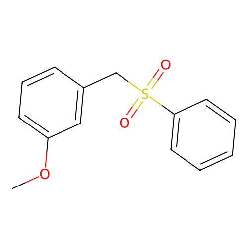 Benzene, 1-methoxy-3-[(phenylsulfonyl)methyl]- structure