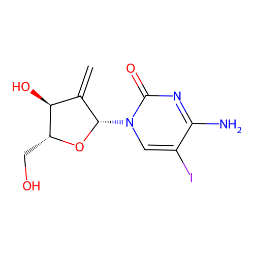 2'-Deoxy-5-iodo-2'-methyleneCytidine structure