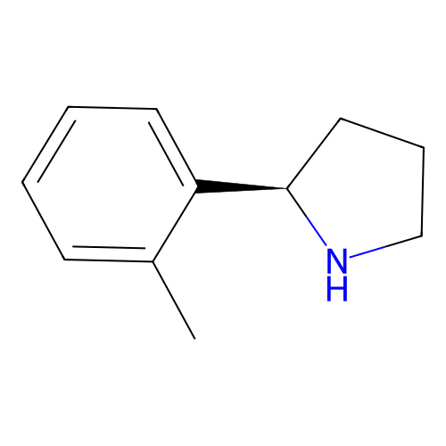 (2R)-2-(2-methylphenyl)pyrrolidine structure
