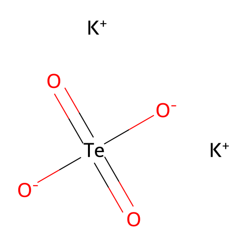 碲酸钾 structure