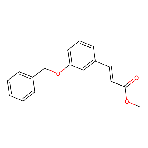 3-(Benzyloxy)-trans-cinnamic acid methyl ester structure