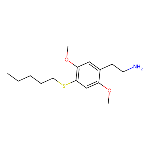 2-(2,5-Dimethoxy-4-pentylsulfanylphenyl)ethanamine structure