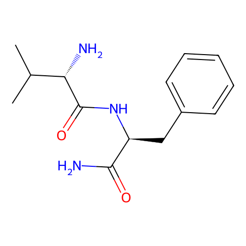 (2S)-2-amino-N-[(2S)-1-amino-1-oxo-3-phenylpropan-2-yl]-3-methylbutanamide structure