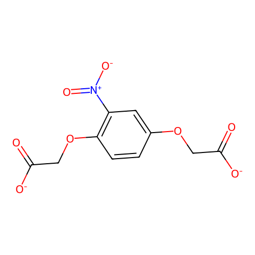 2-[4-(Carboxylatomethoxy)-3-nitrophenoxy]acetate structure