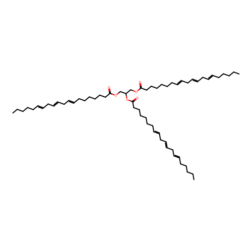 Tridihomo-gamma-linolenoylglycerol structure