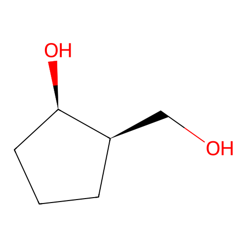 rel-(1R,2R)-2-Hydroxycyclopentanemethanol structure