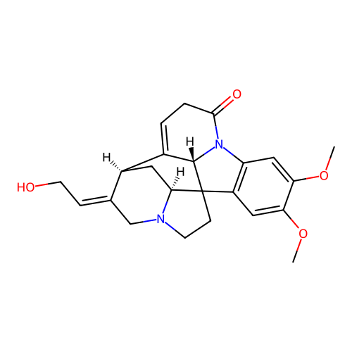 12,13-Didehydro-2,3-dimethoxy-12,24-secostrychnidin-10-one structure