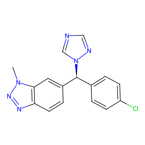 (+)-Vorozole structure
