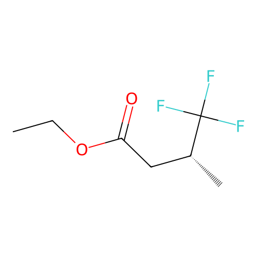 Ethyl(3R)-4,4,4-trifluoro-3-methylbutanoate structure