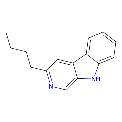 9H-Pyrido[3,4-b]indole, 3-butyl- structure