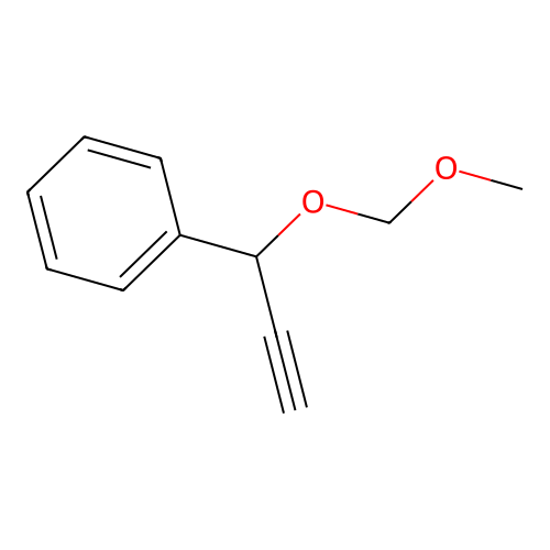 Benzene, [1-(methoxymethoxy)-2-propynyl]- structure