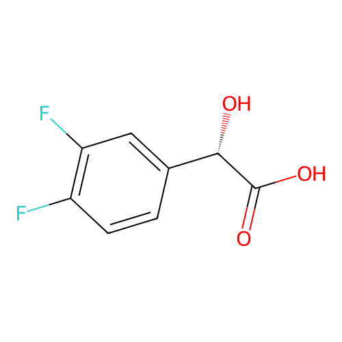 (S)-2-(3,4-difluorophenyl)-2-hydroxyacetic Acid structure