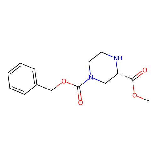 1-Benzyl 3-methyl (3S)-piperazine-1,3-dicarboxylate structure