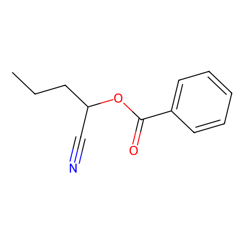 1-Cyanobutyl benzoate structure