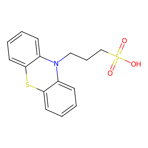 3-(10H-Phenothiazin-10-yl)propane-1-sulfonic acid structure