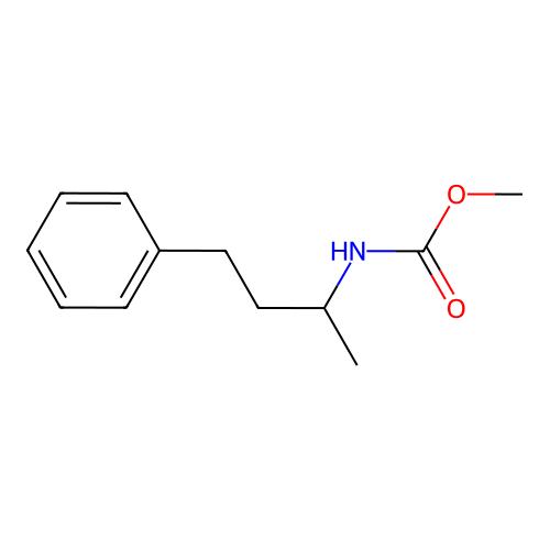 Methyl (4-phenylbutan-2-yl)carbamate structure