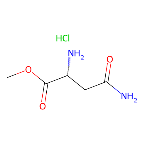 D-Asparagine methyl ester hydrochloride structure