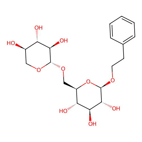 2-Phenylethyl beta-primeveroside structure