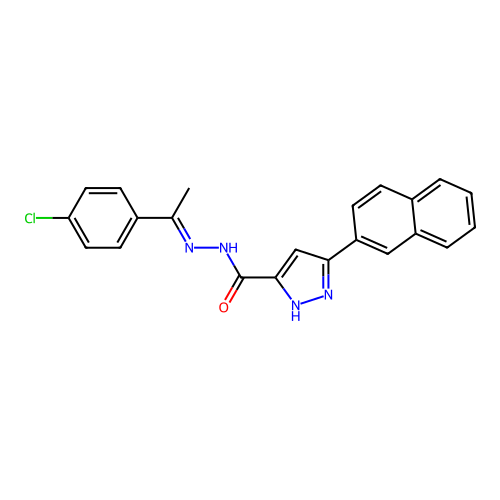 C22H17ClN4O structure