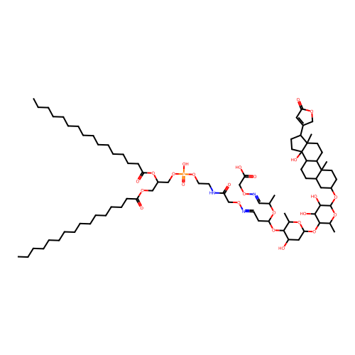 Digoxin-phosphatidylethanolamine conjugate structure