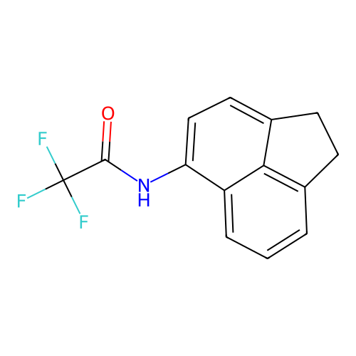 N-(1,2-dihydroacenaphthylen-5-yl)-2,2,2-trifluoroacetamide structure