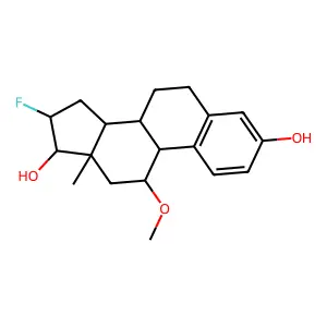 11-Methoxy-16-fluoroestradiol structure