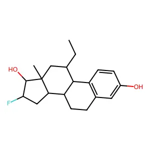 11-Ethyl-16-fluoroestradiol structure
