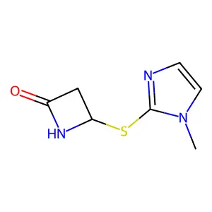 2-Azetidinone, 4-((1-methyl-1H-imidazol-2-yl)thio)- structure