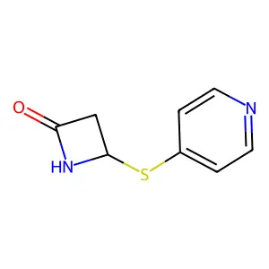 4-(Pyridin-4-ylsulfanyl)azetidin-2-one structure