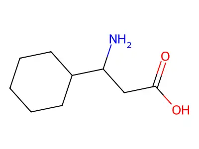 (S)-3-Amino-3-cyclohexylpropanoic acid structure