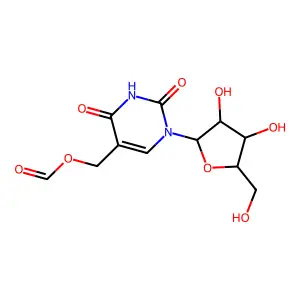 5-Formyloxymethyluridine structure