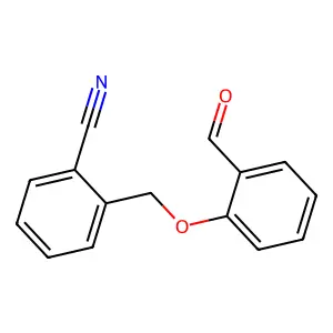 2-[(2-Formylphenoxy)methyl]benzonitrile structure